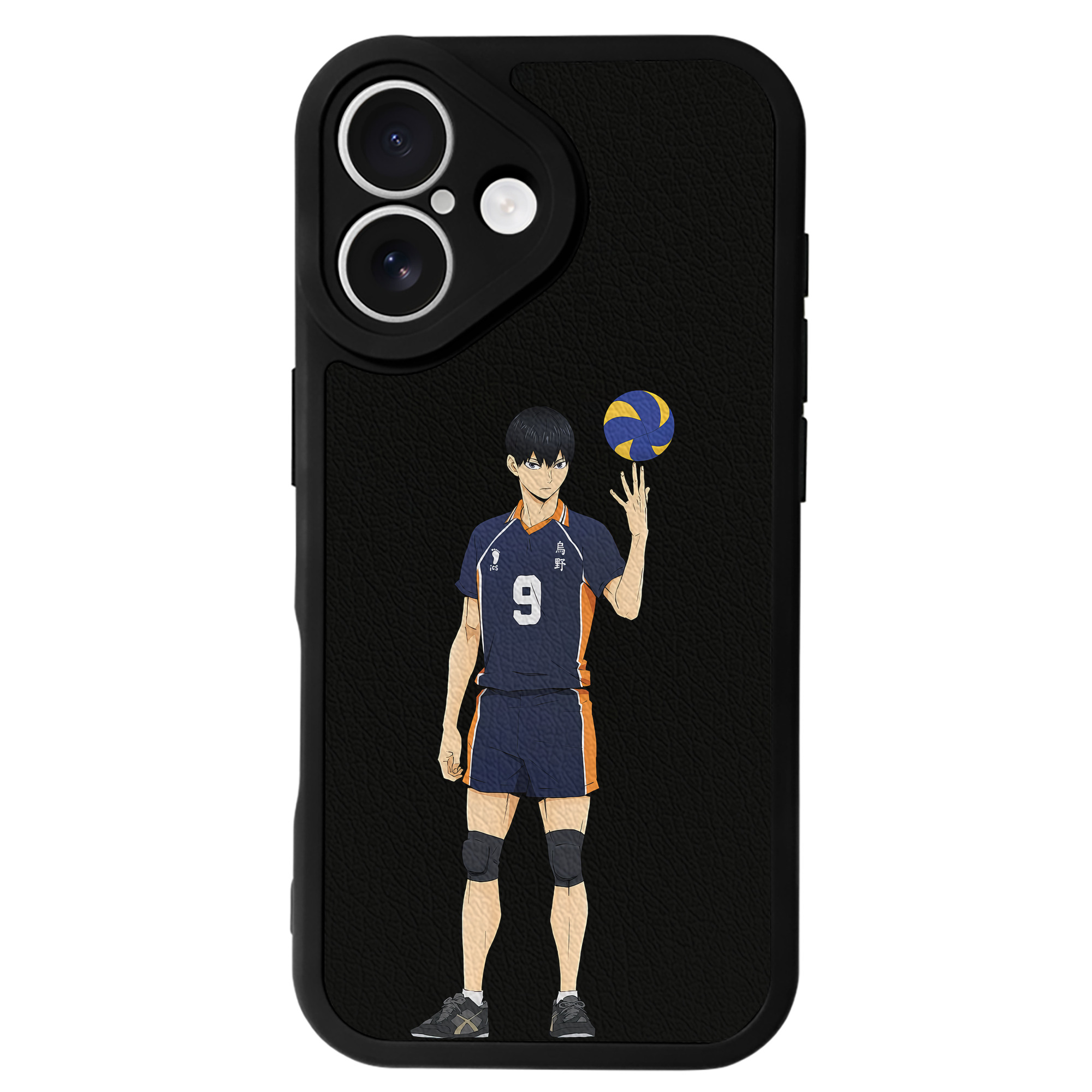 （画像用） ハイキュー!! Haikyu!! 【iPhone 16シリーズ対応】シリコンスマホケース（レザー調） 材質：シリコン